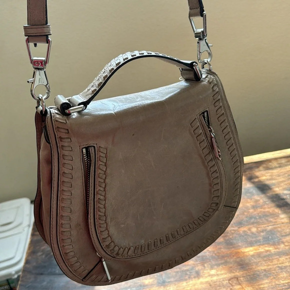 Rebecca Minkoff Vanity Saddle Bag in light Gray - Picture 9 of 12